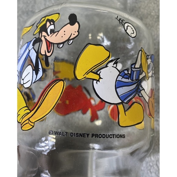 The Walt Disney Productions Mickey & Friends Sports Glass Canister With Lid - Picture 9 of 10